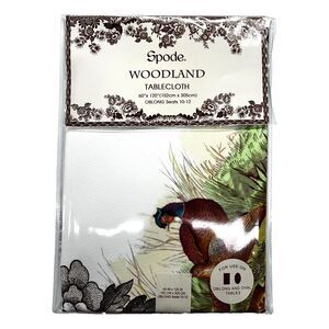 SPODE Woodland Tablecloth 60" x 120" Oblong & Oval Seats 10-12 Avanti Linens NWT